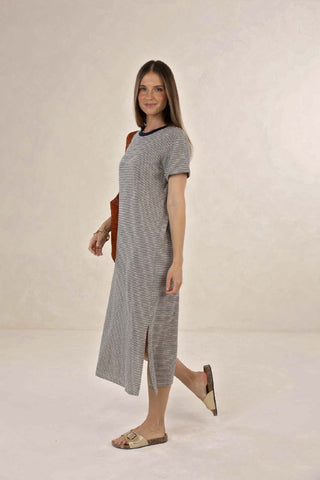 Humidity Profile Stripe Dress - Midnight [sz:small]