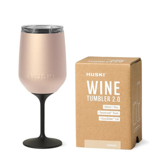 Huski Wine Tumbler 2.0 - Champagne | Pink Poppies