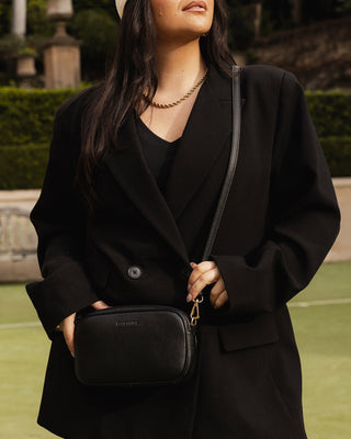 Louenhide Bianca Crossbody - Black | Pink Poppies