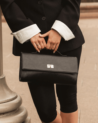 Louenhide Delaney Clutch - Black | Pink Poppies