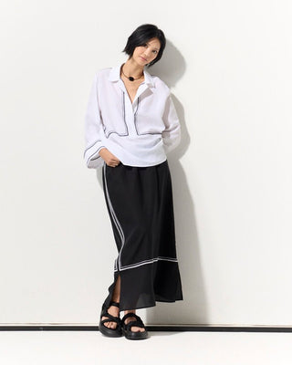 Marco Polo Embroidered Overshirt - White [sz:size 12]