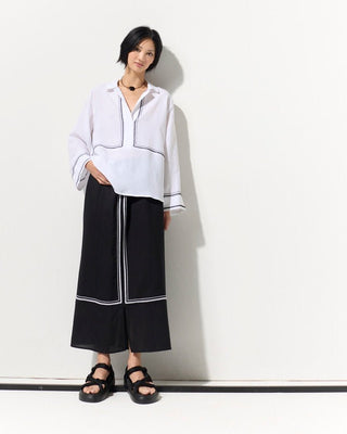 Marco Polo Embroidered Overshirt - White [sz:size 12]
