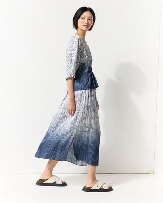 Marco Polo Gathered Sleeve Ombre Skirt [sz:size 8]