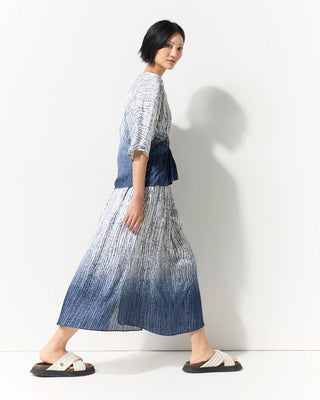 Marco Polo Gathered Sleeve Ombre Skirt [sz:size 8]