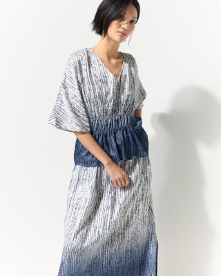 Marco Polo Gathered Sleeve Ombre Top [sz:size 8]