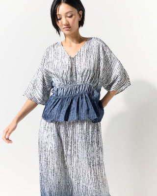 Marco Polo Gathered Sleeve Ombre Top [sz:size 8]