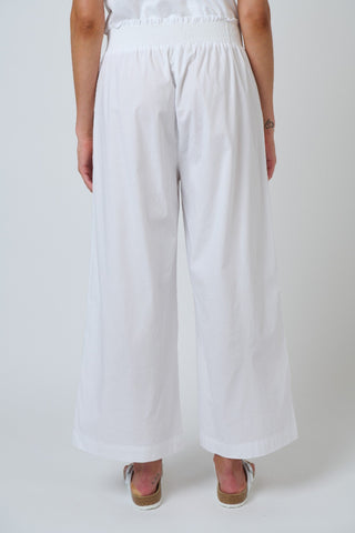 Namastai Cotton Wide Leg Pant – White [sz:small / Medium]