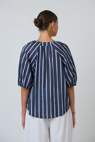 Namastai Gathered Cotton Top – Bar Belle [sz:small / Medium]