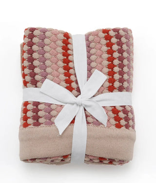 Nana Huchy Confetti Stripe Baby Blanket - Pink