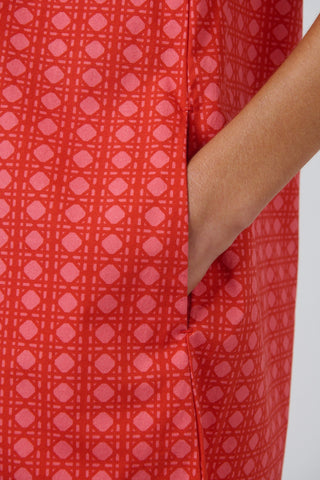 Naturals By O&j  A-line Poplin Dress – Cannage [sz:small]
