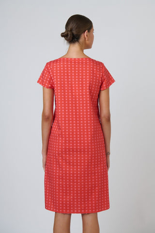Naturals By O&j  A-line Poplin Dress – Cannage [sz:small]