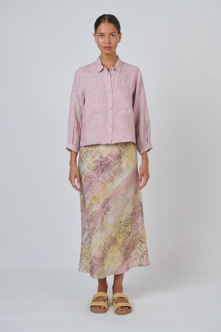 Naturals By O&j Aline Midi Dress - Jardin Print | Pink Poppies