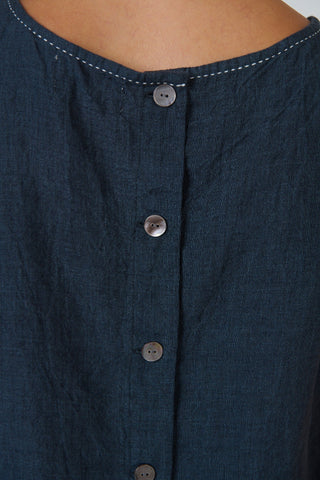 Naturals By O&j Sleeveless Linen Top – Gunsmoke [sz:xs]