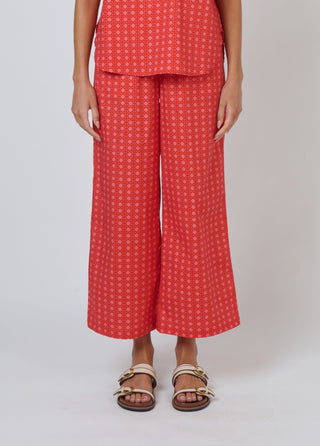Naturals By O&j Wide-leg Poplin Pant – Cannage [sz:small]