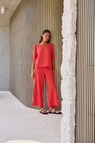Naturals By O&j Wide-leg Poplin Pant – Cannage [sz:small]