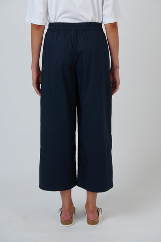 Naturals By O&j Wide-leg Poplin Pant – Ink [sz:small]