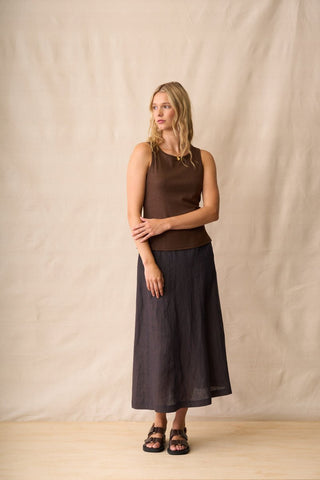 Neris Harper Skirt - Hazel | Pink Poppies