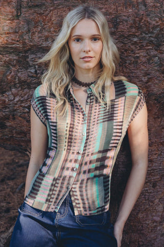 Neris Kali Shirt - Kaleidoscope | Pink Poppies