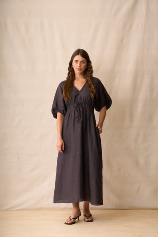 Neris Mia Dress Hazel | Pink Poppies