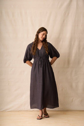 Neris Mia Dress Hazel | Pink Poppies