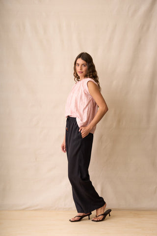 Neris Tie Back Top - Cameo | Pink Poppies