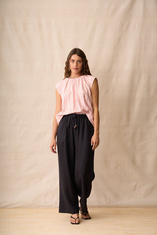Neris Tie Back Top - Cameo | Pink Poppies