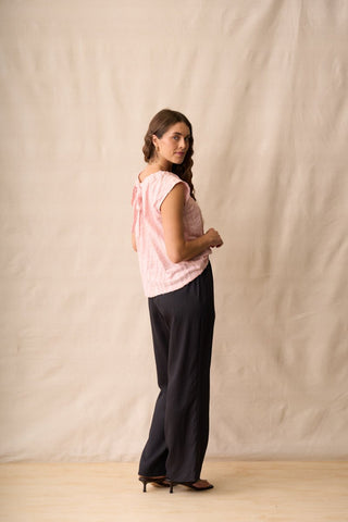 Neris Tie Back Top - Cameo | Pink Poppies