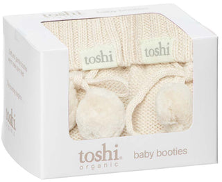 Toshi Organic Booties Marley Cream [sz:baby 000]