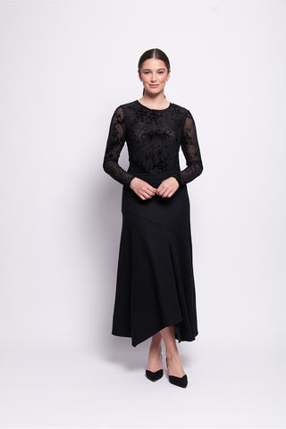 Foil Skirt Wool The World - Black [sz:size 10]