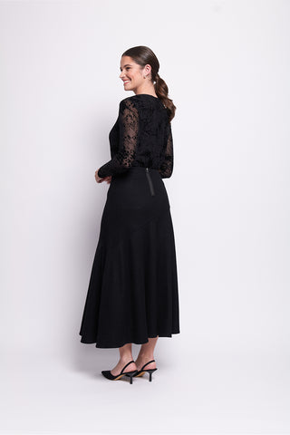 Foil Skirt Wool The World - Black [sz:size 10]