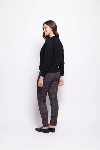 Foil Pant Go To Print - Check In - Pink Poppies 