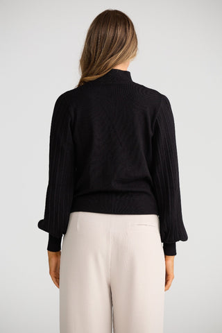Brave&true Briony Knit Top - Black [sz:xs]