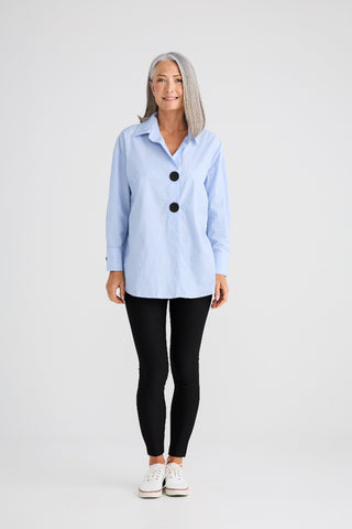 Brave&true Coventry Overshirt - Blue [sz:small / Medium]