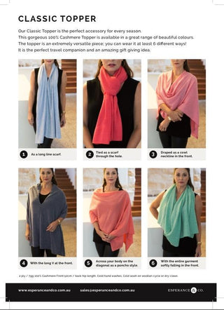 Classic Topper Cashmere Bouquet