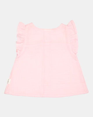 Toshi Top Frilled Sammy - Blossom [sz:baby 0]