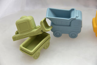 Silicone Squeezy Bath Toys - Truck 3pc