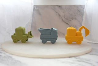 Silicone Squeezy Bath Toys - Truck 3pc