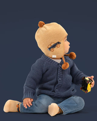 Toshi Organic Earmuff Storytime - High Country [sz:baby Hat Xs Up To 8 Month]