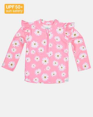 Toshi Swim Rashie Ls Ripple Daisy Watermelon [sz:baby 0]