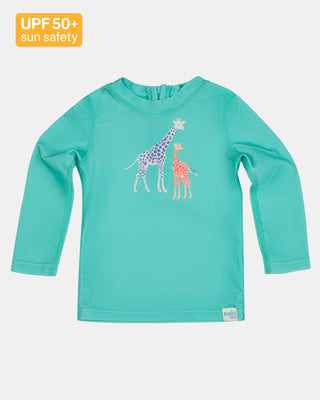 Toshi Swim Rashie Ls Splash Congo Seagrass [sz:baby 0]