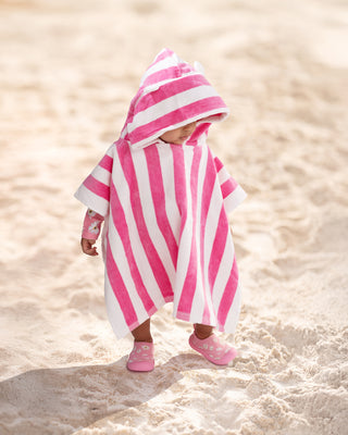 Toshi Towel Hooded Beachcomber - Watermelon [sz:baby 00-2]