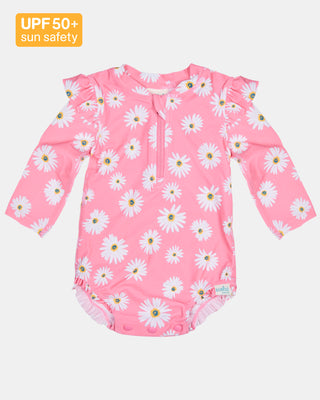 Toshi Swim Onesie - Ripple Daisy Watermelon [sz:baby 00]