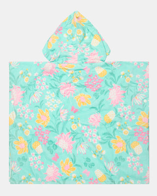 Toshi Towel Hooded Paradise - Waratah Mint [sz:kids 3-5]