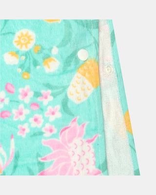 Toshi Towel Hooded Paradise - Waratah Mint [sz:kids 3-5]