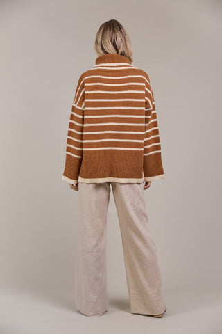 Eb/ive Knit Katana Roll Neck - Hazel [sz:small/medium]