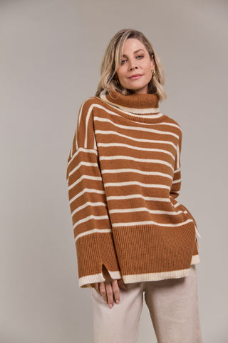 Eb/ive Knit Katana Roll Neck - Hazel [sz:small/medium]