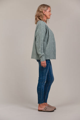 Eb/ive Cardigan Merano Crop - Jasper [sz:xs / Small]