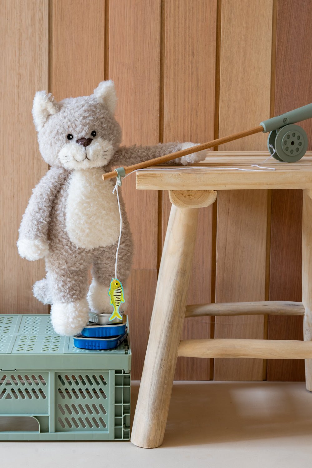 Poppy Checkers Nana Huchy Checkers The Kitten - Grey | Pink Poppies Australia
