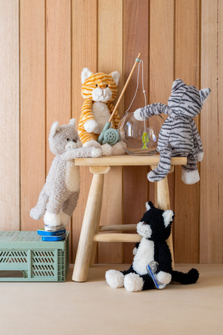 Nana Huchy Checkers The Kitten - Grey