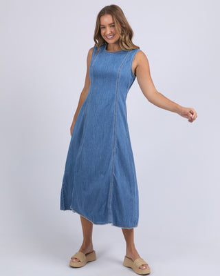Foxwood Dress Solene Denim [sz:size 10]